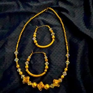 Necklace and earrings